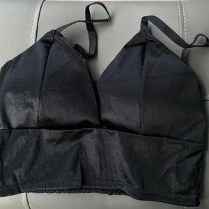 Mulberry Silk Bra in Black